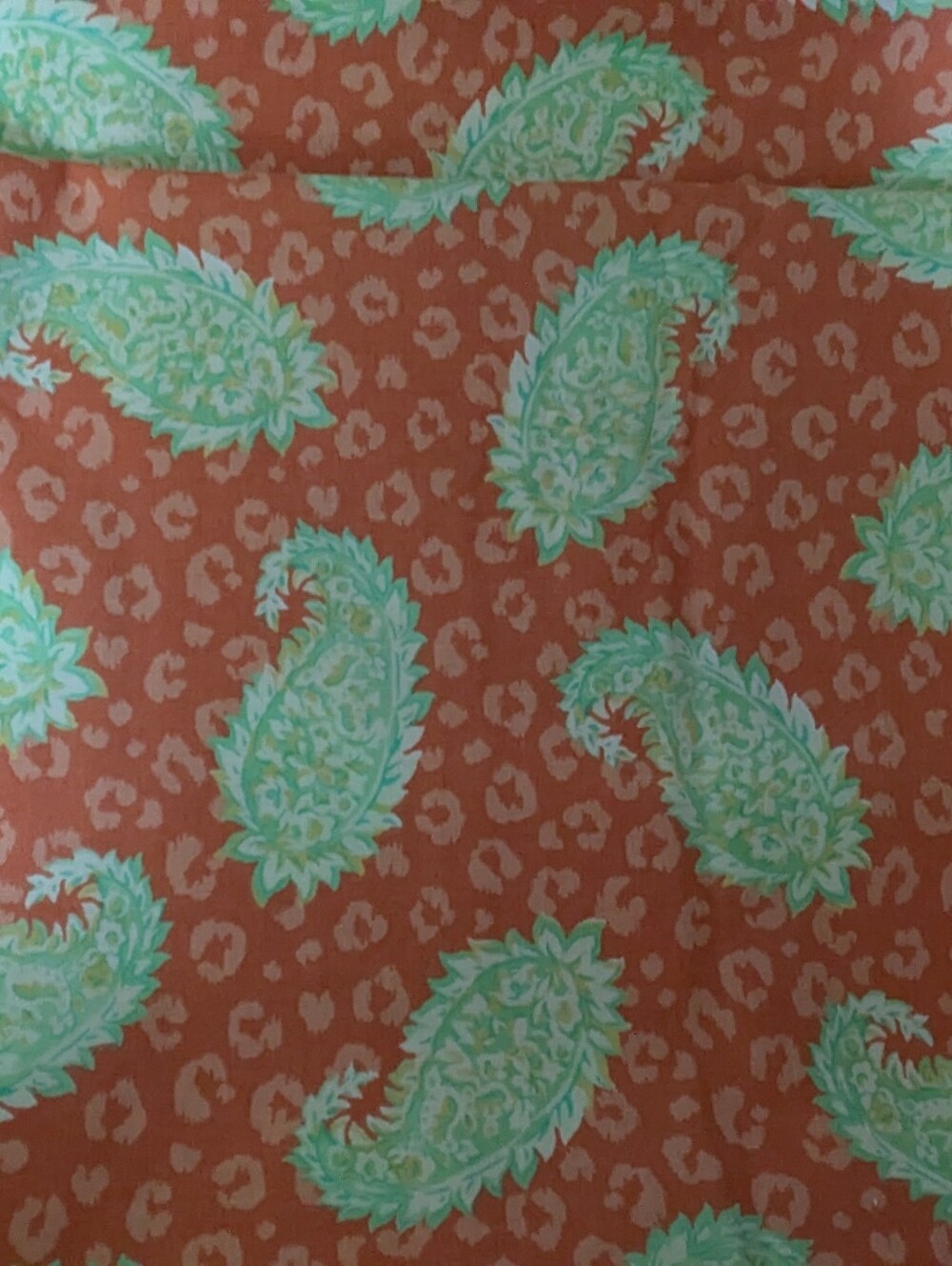 VIP Cranston Print Works 2008 Orange & Green Quilt Cotton Fabric - 2 Yards